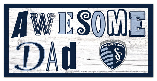 Sporting KC Awesome Dad Wood Sign - 6