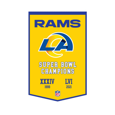 Los Angeles Rams Super Bowl LVI Champions Dynasty Banner