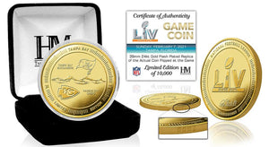 Kansas City Chiefs vs Tampa Bay Buccaneers Super Bowl 55 Gold Flip Coin