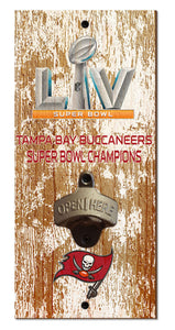 Tampa Bay Buccaneers Super Bowl 55 Champions Bottle Opener