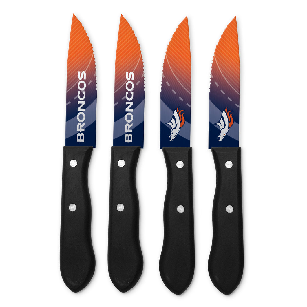 Denver Broncos Steak Knives Set