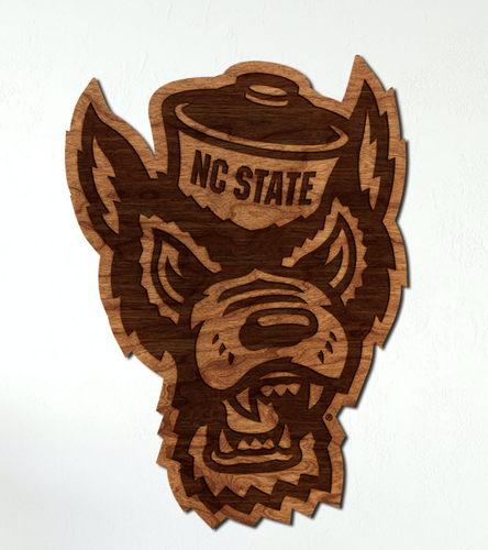 NC State Wolfpack Wood Wall Hanging