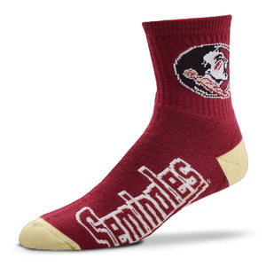 Florida State Seminoles Quarter Crew Socks