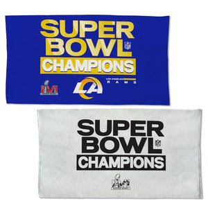 Los Angeles Rams Super Bowl LVI Champions Locker Room 22'' x 42'' On-Field Double-Sided Towel