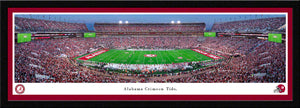 Alabama Crimson Tide Bryant Denny Stadium Football Night Game  Panoramic Picture