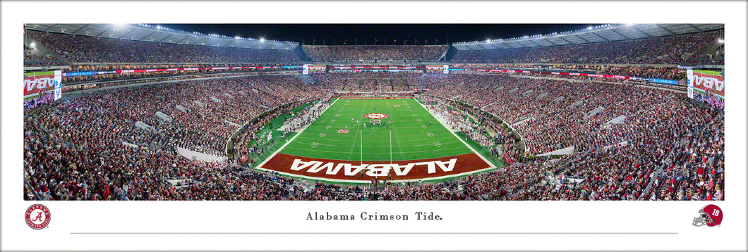 Alabama Crimson Tide Bryant Denny Stadium End Zone Panoramic Picture
