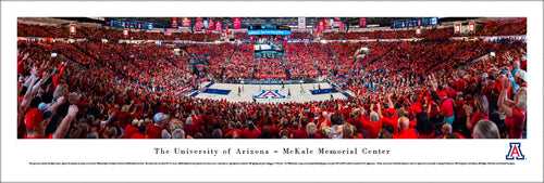 Arizona Wildcats Basketball McKale Memorial Center Panoramic Picture
