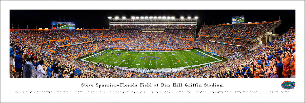 Florida Gators Steve Spurrier-Florida Field at Ben Hill Griffin Stadium Panoramic Picture