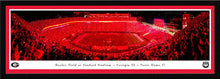 Georgia Bulldogs Football Red Lights at Sanford Stadium Panoramic Picture