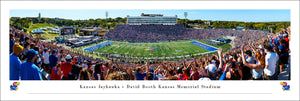 Kansas Jayhawks Football Touchdown David Booth Kansas Memorial Stadium Panoramic Picture