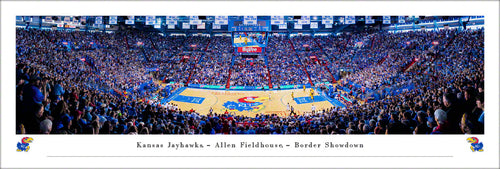 Kansas Jayhawks Basketball Allen Fieldhouse Panoramic Picture