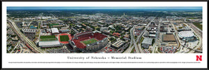 Nebraska Cornhuskers Memorial Stadium Aerial Panoramic Picture