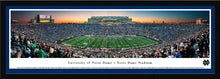 Notre Dame Fighting Irish Football Twilight Panoramic Picture