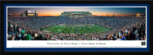 Notre Dame Fighting Irish Football Twilight Panoramic Picture