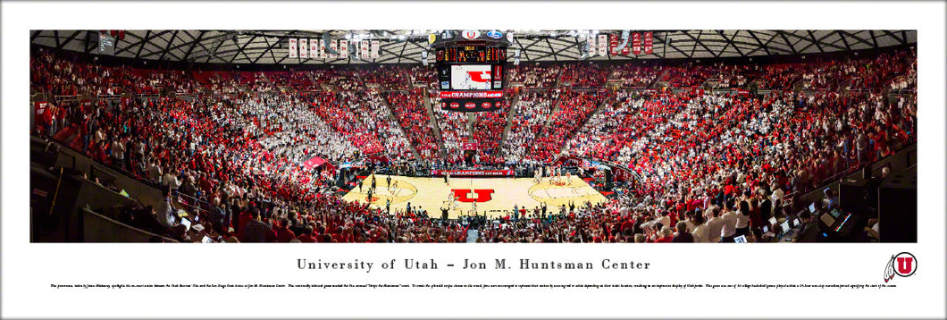 Utah Utes Basketball Jon M. Huntsman Center Panoramic Picture