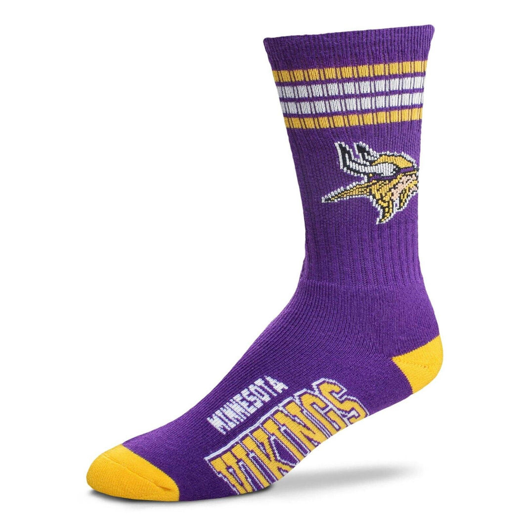 Minnesota Vikings - 4 Stripe Deuce Socks