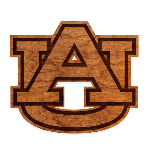 Auburn Tigers Wood Wall Hanging AU Block Letters - Large Size