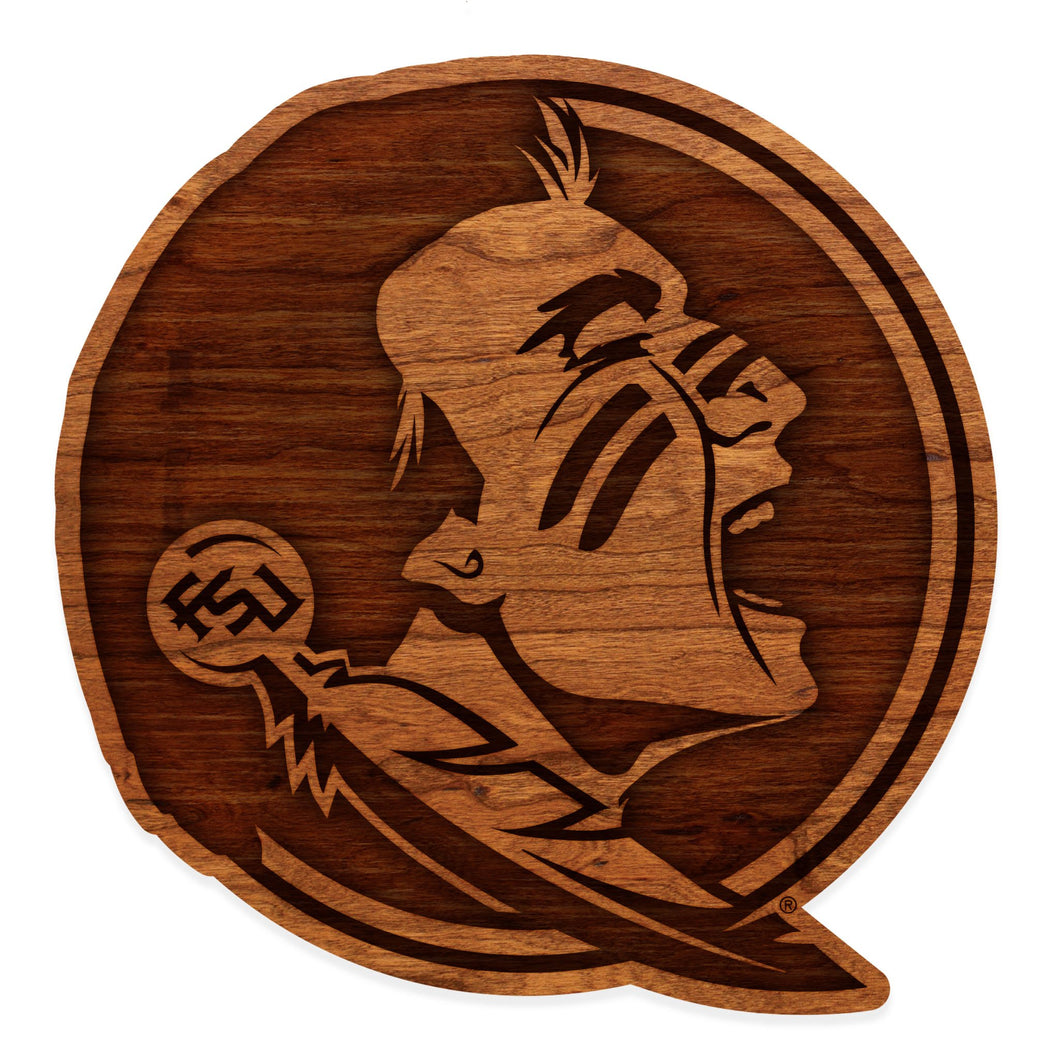 FSU Seminoles Wood Wall Hanging Cherry - Large Size