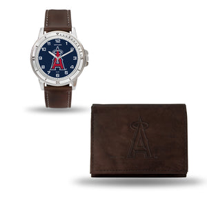 Los Angeles Angels Brown Watch and Wallet Set