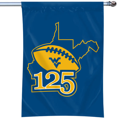 West Virginia Mountaineers 125 Years of WVU Football Flag #2 - 40