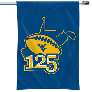 West Virginia Mountaineers 125 Years of WVU Football Flag #2 - 40"x28"