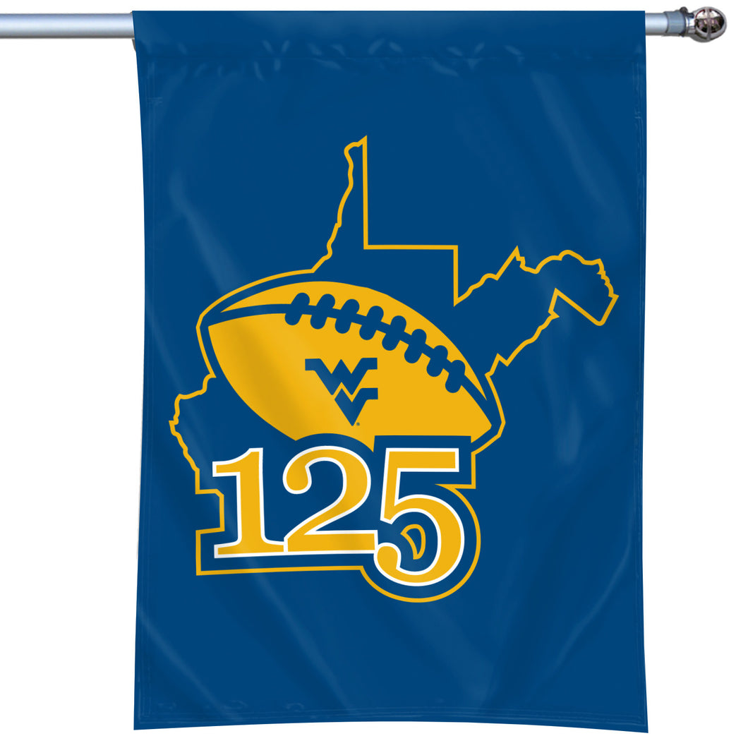West Virginia Mountaineers 125 Years of WVU Football Flag #2 - 40