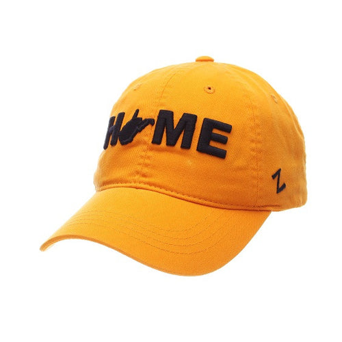 West Virginia Mountaineers WV Home Gold Adjustable Hat