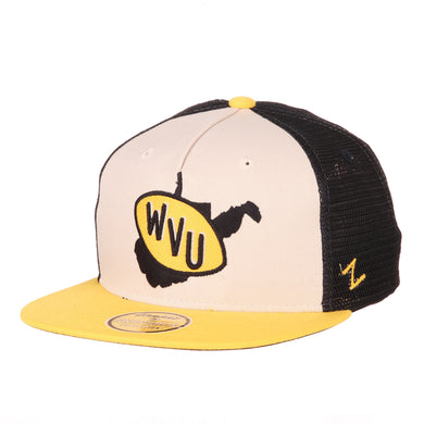 West Virginia Mountaineers Paradigm Flat Bill Snapback Hat