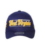 West Virginia Mountaineers Skyline Curved Bill Snapback Hat
