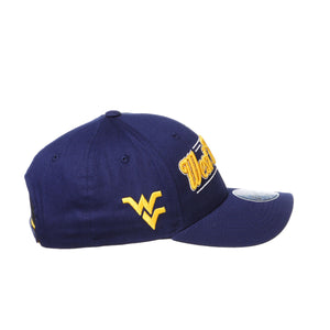 West Virginia Mountaineers Skyline Curved Bill Snapback Hat