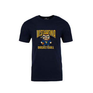West Virginia Mountaineers Navy Basketball Emoji Shirt Shirt