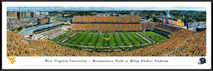 West Virginia Mountaineers Milan Puskar Stadium GOLD RUSH Panoramic Picture