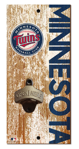 Minnesota Twins Distressed Bottle Opener