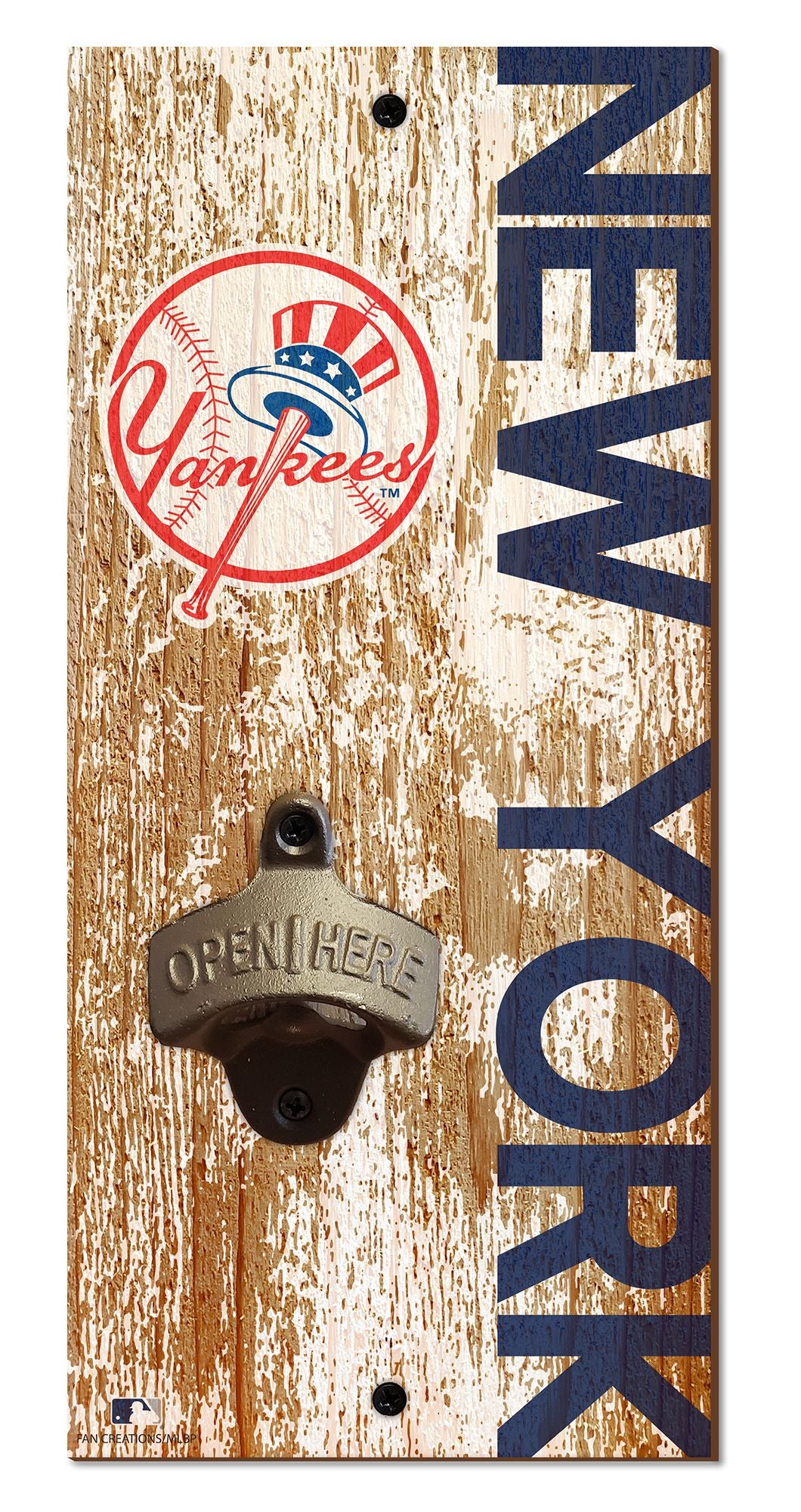 New York Yankees Distressed Bottle Opener