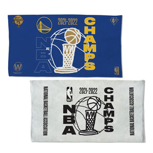 Golden State Warriors 2022 NBA Champions Champions Locker Room On-Court Double-Sided Towel