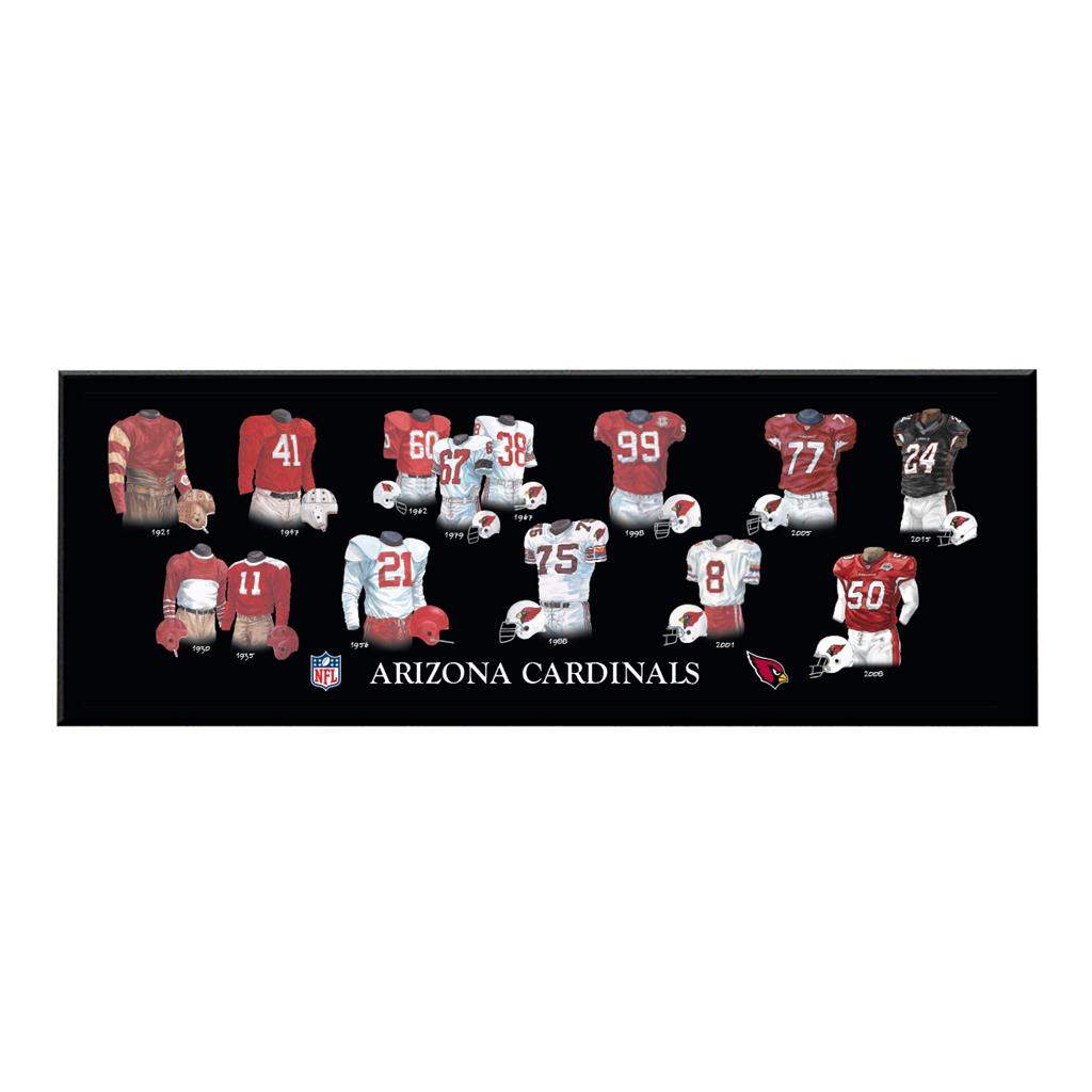 Arizona Cardinals Legacy Uniform Plaque