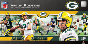 Aaron Rodgers Green Bay Packers  Panoramic Puzzle