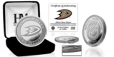 Anaheim Ducks Silver Mint Coin
