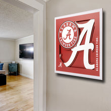 Alabama Crimson Tide 3D Logo Series Wall Art - 12"x12"