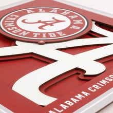 Alabama Crimson Tide 3D Logo Series Wall Art - 12"x12"