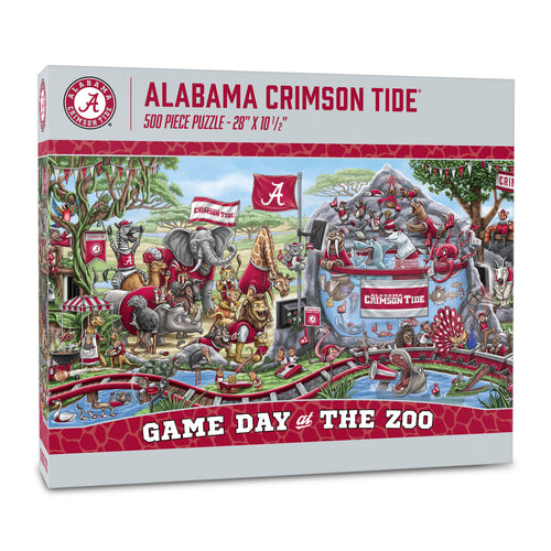 Alabama Crimson Tide Game Day At The Zoo 500 Piece Puzzle