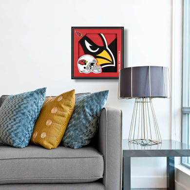 Arizona Cardinals 3D Logo Series Wall Art - 12