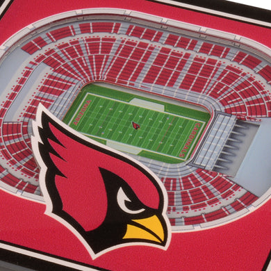 Arizona Cardinals 3D StadiumViews Coaster Set