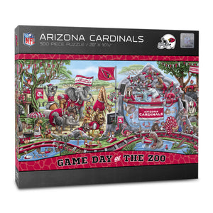 Arizona Cardinals Game Day At The Zoo 500 Piece Puzzle
