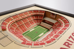 Arizona Cardinals University of Phoenix Stadium 3D Stadiumview Wall Art