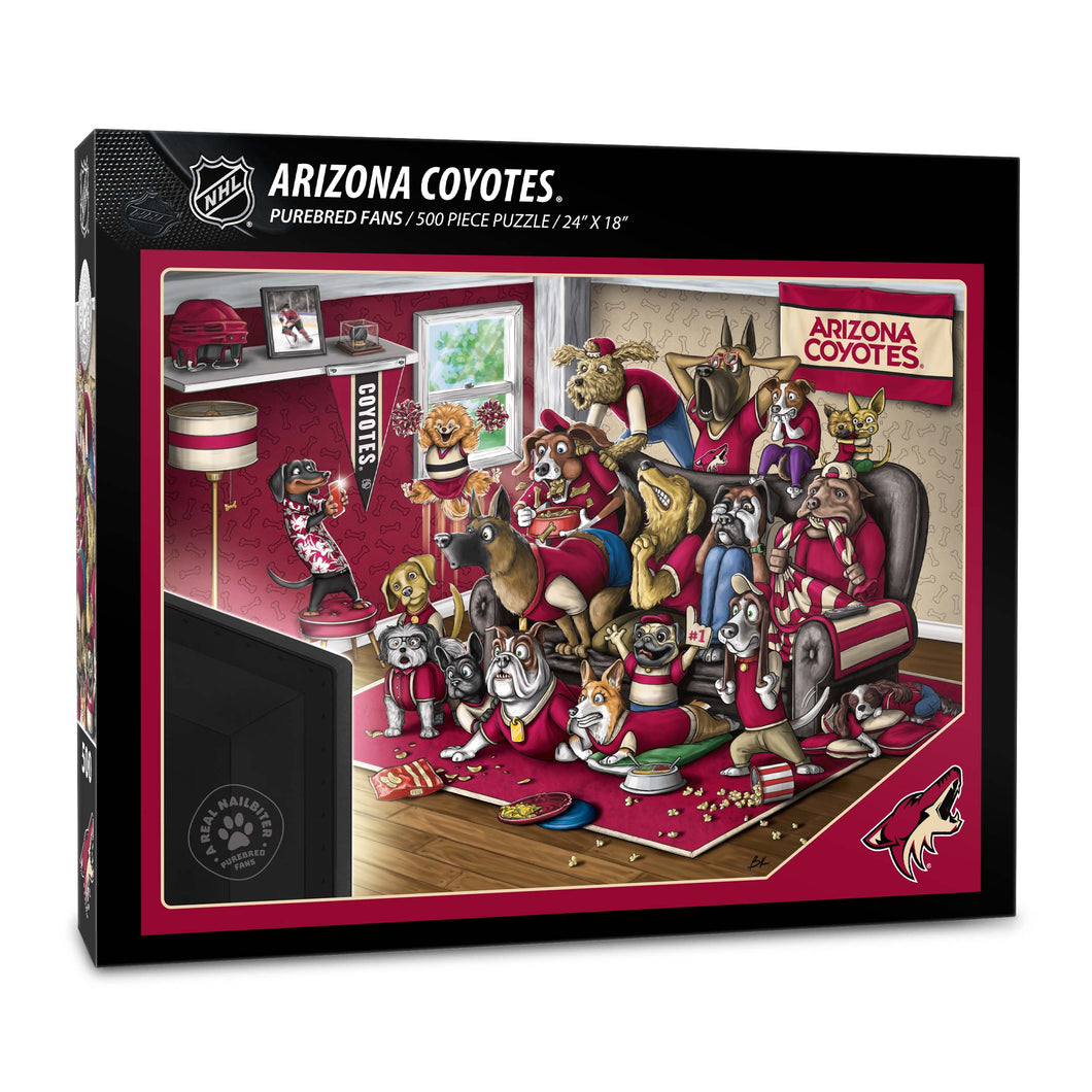 Arizona Coyotes Purebred Fans 500 Piece Puzzle - 