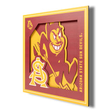 Arizona State Sun Devils 3D Logo Series Wall Art - 12"x12"