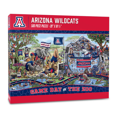 Arizona Wildcats Game Day At The Zoo 500 Piece Puzzle