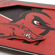 Arkansas Razorbacks 3D Logo Series Wall Art - 12"x12"