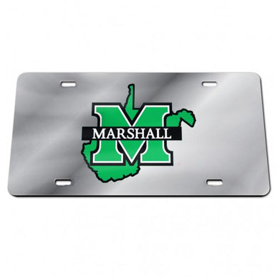 Marshall Thundering Herd Classic Chrome License Plate